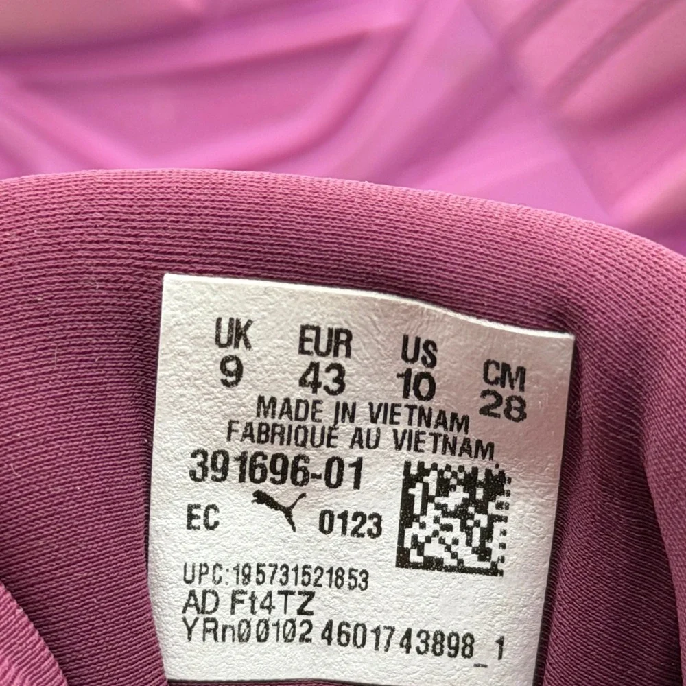 Puma Velophasis Pleasures Sneaker Mens Size 10 Pink Grape 391696-01 Streetwear